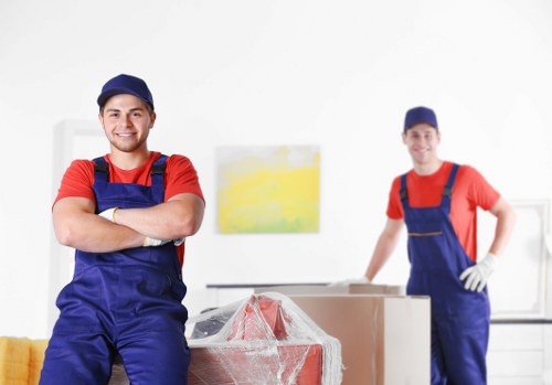 Organized secure storage unit with boxes and furniture in Footscray