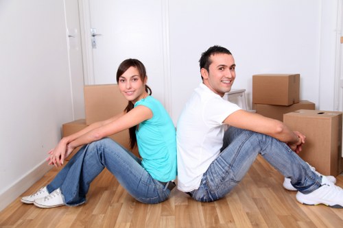 Apartment relocation service in Footscray with boxes