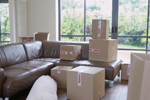 Packed belongings arranged neatly in a Footscray storage unit